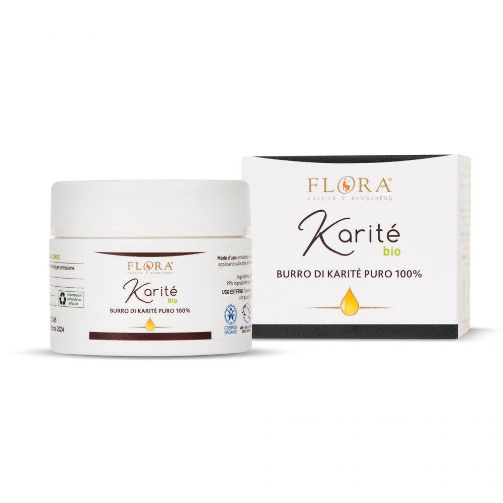 Flora Burro Di Karitè Puro 100% BIO 100ml