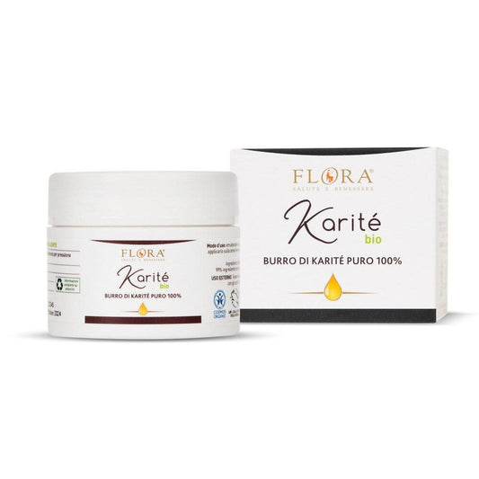 Flora Burro Di Karitè Puro 100% BIO 100ml