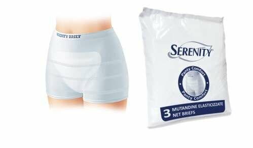 Serenity Panty Comfort Mutandina A Rete Per Incontinenza Taglia L 3 Pezzi