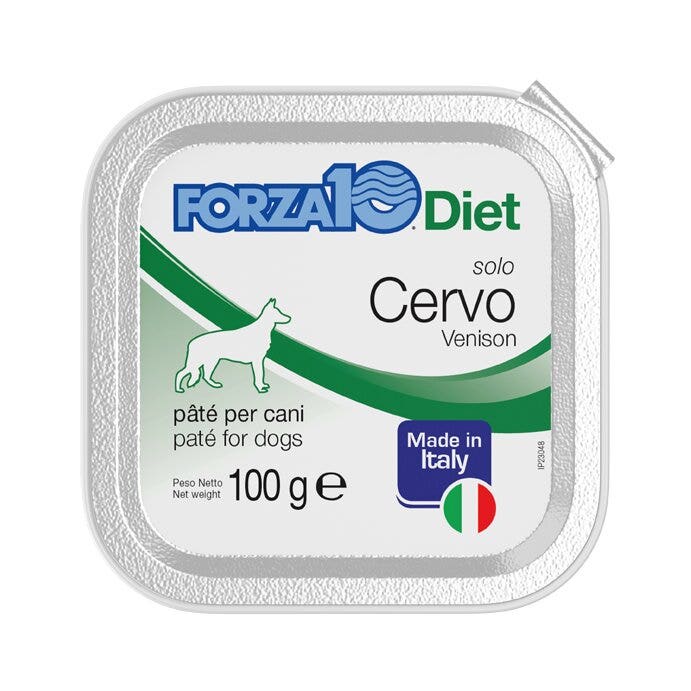 Forza10 Solo Diet Cervo Paté Per Cani Adulti Vaschetta 100g