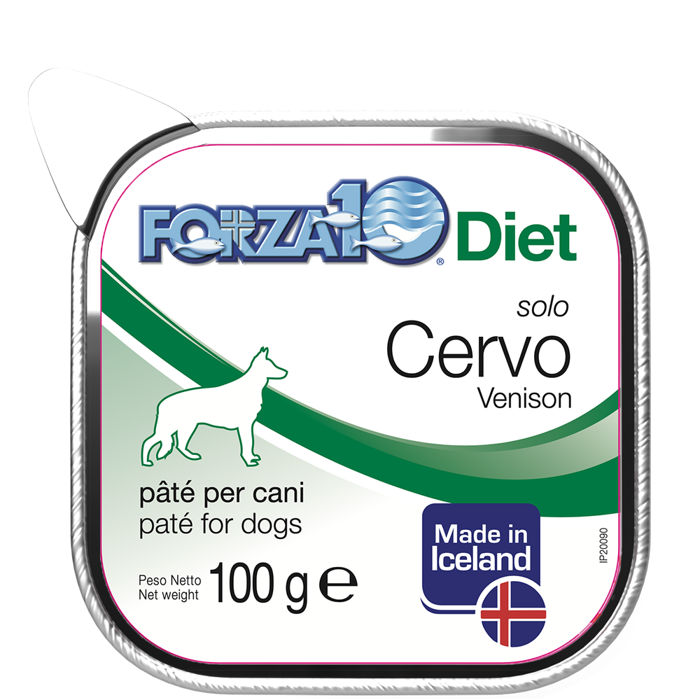Forza10 Solo Diet Cervo Paté Per Cani Adulti Vaschetta 100g