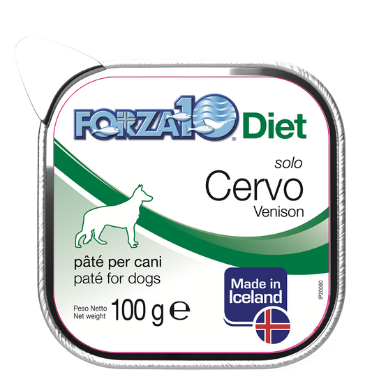 Forza10 Solo Diet Cervo Paté Per Cani Adulti Vaschetta 100g