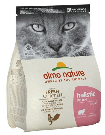 Almo Nature Holistic Kitten Pollo Fresco E Riso Cibo Secco Per Gattini Sacco 2kg