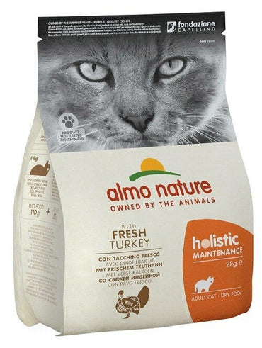 Almo Nature Holistic Maintenance Con Tacchino Fresco E Riso Cibo Secco Per Gatti Adulti Sacco 2kg