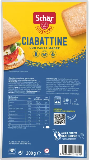 Schar Ciabattine Rustiche 200g