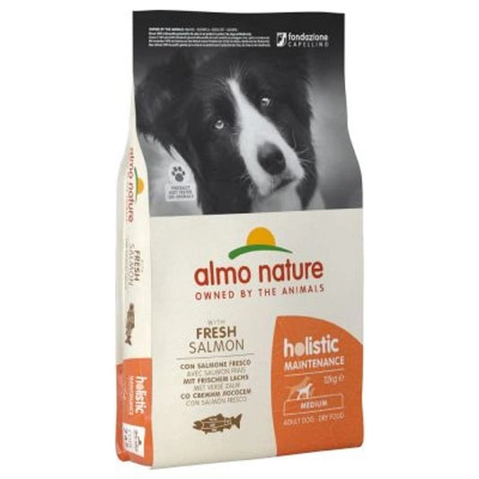 Almo Nature Holistic Maintenance Crocchette Salmone Cani Adulti Taglia Media Sacco 12kg