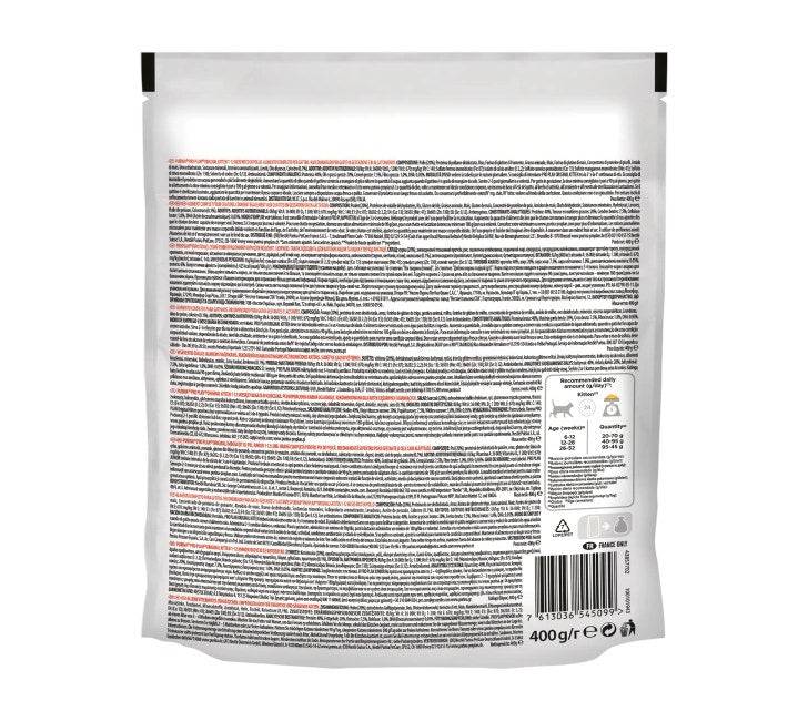 Purina Pro Plan Original Kitten Gatto Crocchette In Pollo Busta 400g