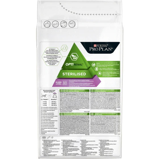 Purina Pro Plan Sterilised Gatto Crocchette Tacchino Sacco 1,5kg