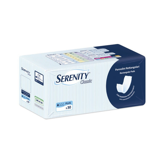 Serenity Classic Pannolone Rettangolare Con Barriera 30 Pezzi