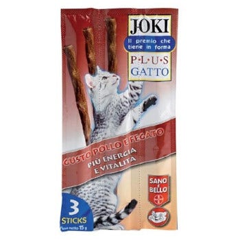 Joki Plus Bastoncino Con Pollo/Fegato Gatti Adulti 3x5g