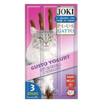 Joki Plus Bastoncino Con Yogurt Gatti Adulti 3x5g