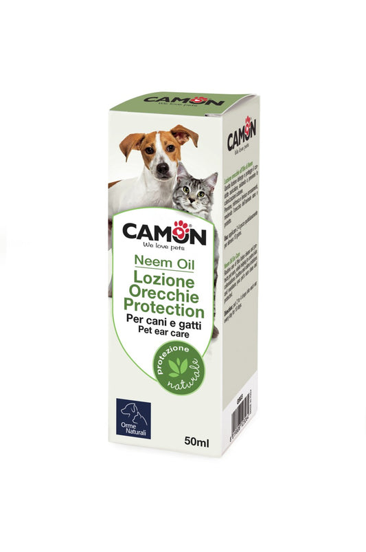 Camon Protection Lozione Orecchie Olio Di Neem Cane e Gatto 50ml