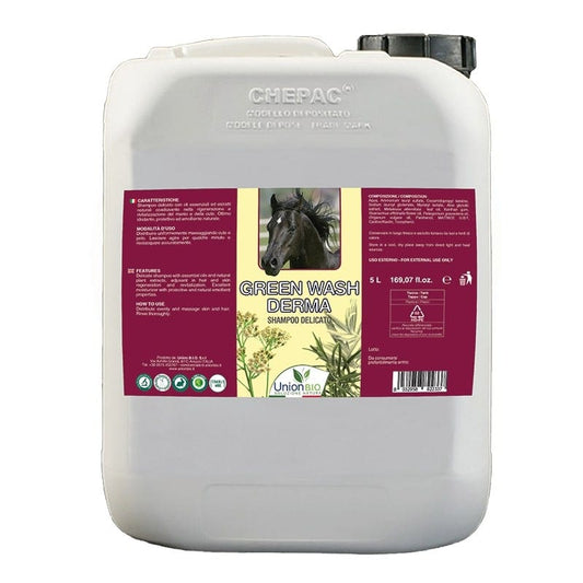 Union Bio Green Wash Derma Shampoo Per Cavalli 5 Litri