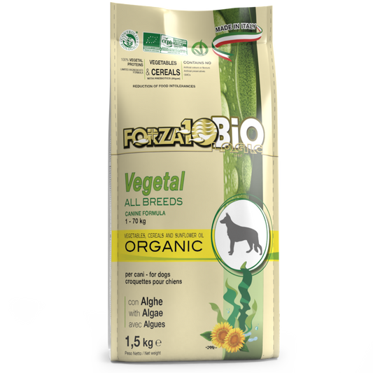 Forza10 Bio Cane Vegetal Crocchette Con Alghe Cani Adulti Sacco 1,5kg