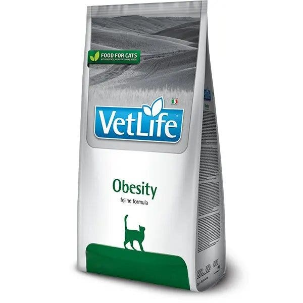 Farmina Vet Life Natural Feline Obesity Cibo Secco Per Gatti Sacco 2kg
