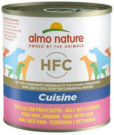 Almo Nature HFC Cuisine Cibo Umido Vitello Con Prosciutto Per Cani Adulti Scatoletta 290g