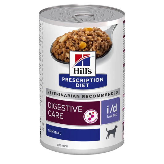 Hill's Prescription Diet I/D Digestive Care Low Fat Cane Lattina 360g