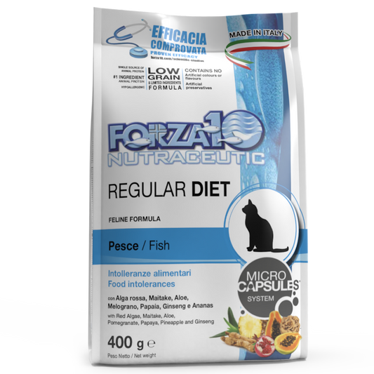 Forza10 Regular Diet Crocchette Al Pesce Gatti Adulti Sacco 400g