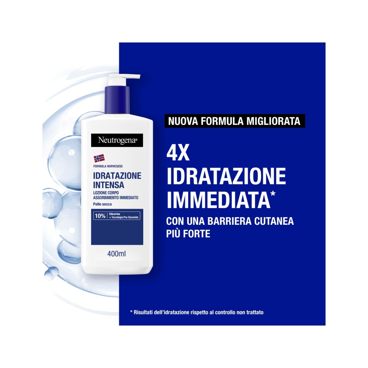 Neutrogena Crema Idratante Corpo Intensa Profumata adatta per Pelle Secca con Formula Norvegese 400ml