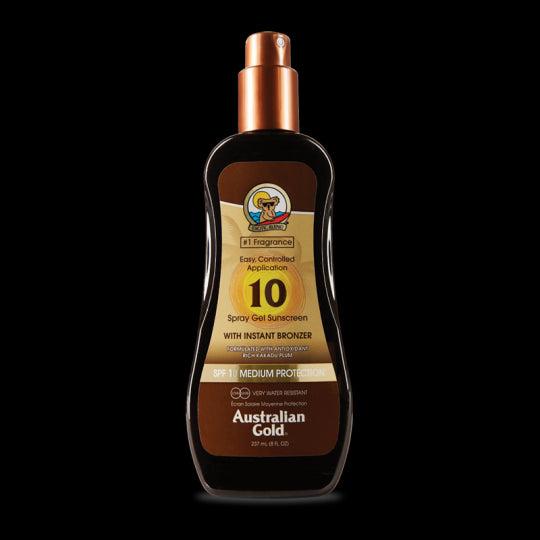 Australian Gold Gel Spray SPF10 Con Bronzer 237ml