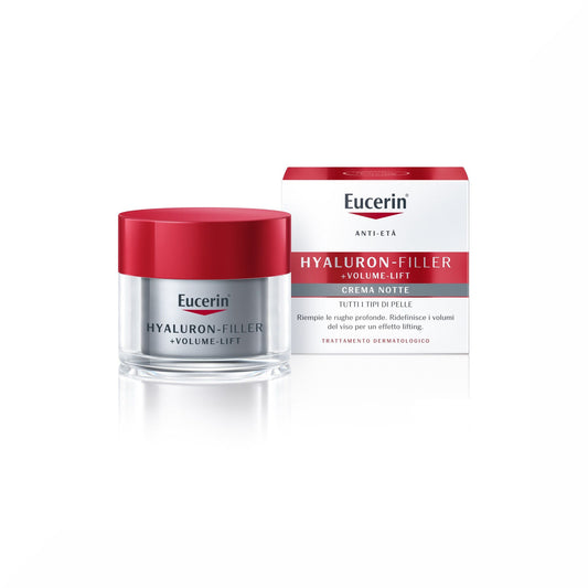 Eucerin Hyaluron-Filler+Volume-Lift Notte crema antirughe Pelle Normale 50ml