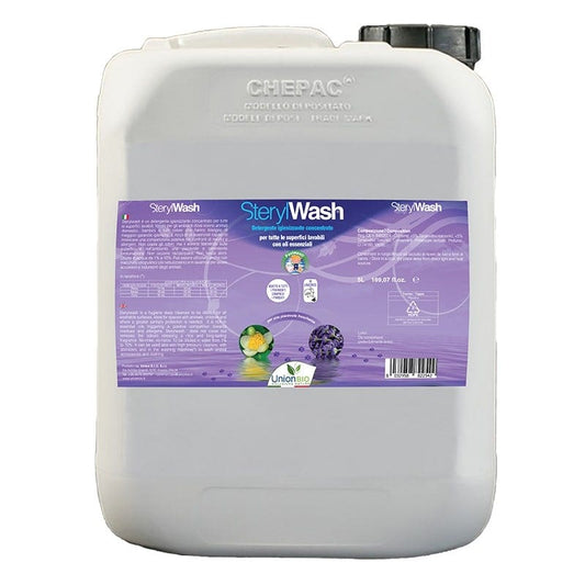 Sterylwash Detergente Igienizzante Naturale Concentrato Per Superfici Albero Del Tè/Lavanda Tanica 5 Litri