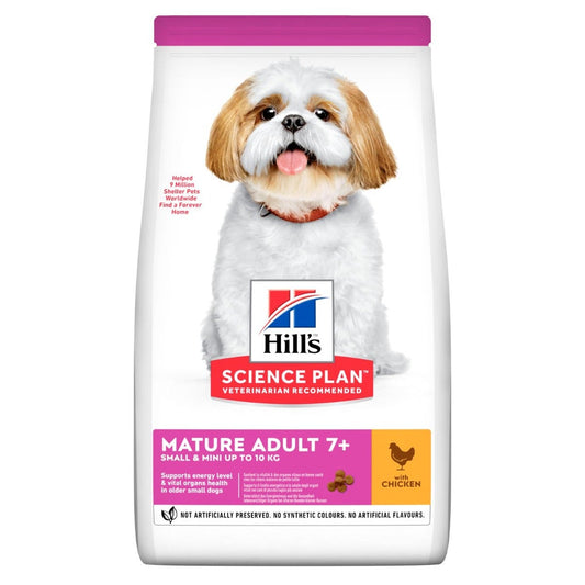 Hill's Science Plan Adult 7+ Anni Crocchette Pollo Per Cani Taglia Mini E Piccola Busta 300g