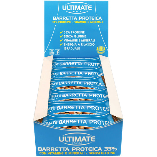 Ultimate Barretta Proteica Nocciola 24 Pezzi
