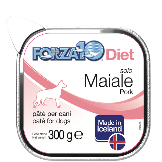 Forza10 Solo Diet Maiale Paté Per Cani Adulti Vaschetta 300g