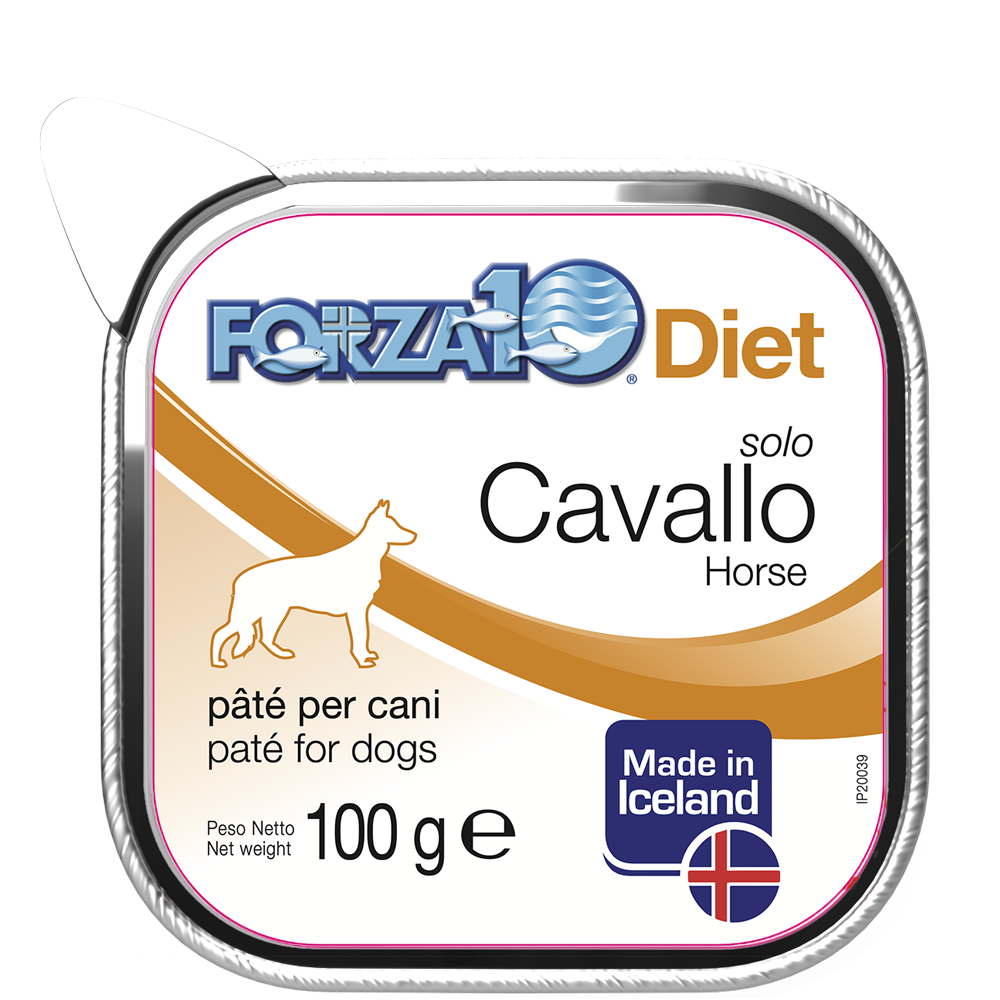Forza10 Solo Diet Cavallo Paté Per Cani Adulti Vaschetta 100g