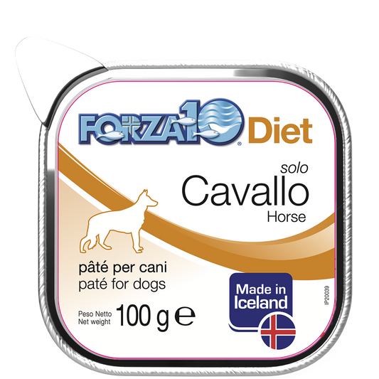 Forza10 Solo Diet Cavallo Paté Per Cani Adulti Vaschetta 100g