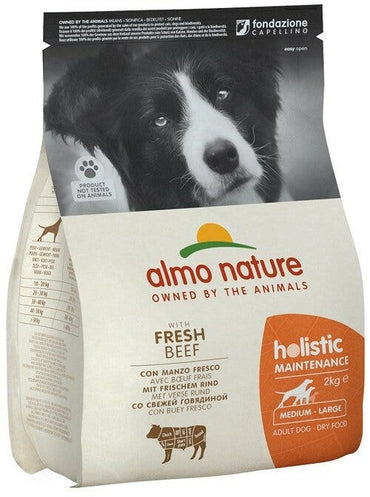 Almo Nature Holistic Maintenance Manzo Fresco E Riso Cibo Secco Per Gatti Adulti Taglia Media Sacco 2kg