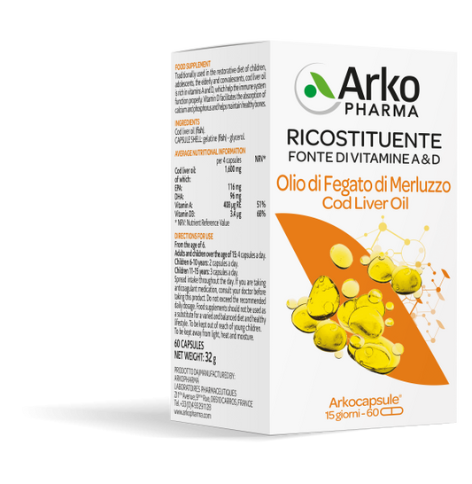 Olio Di Fegato Di Merluzzo 60 Capsule