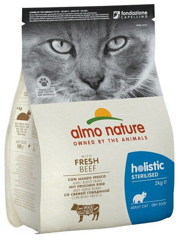 Almo Nature Sterilised Cibo Secco Con Manzo Fresco Per Gatti Adulti Sacco 2kg