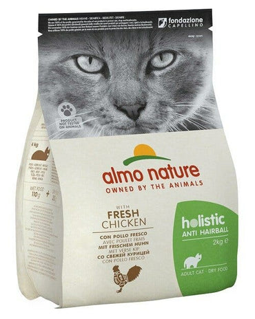 Almo Nature Anti Hairball Cibo Secco Con Pollo Fresco Per Gatti Adulti Sacco 2kg