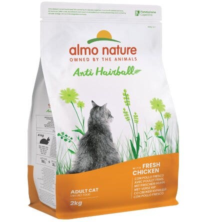 Almo Nature Anti Hairball Cibo Secco Con Pollo Fresco Per Gatti Adulti Sacco 2kg