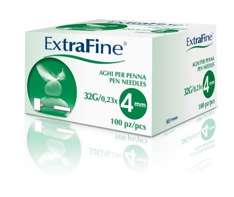 Extrafine Ago G32 4mm 100pz