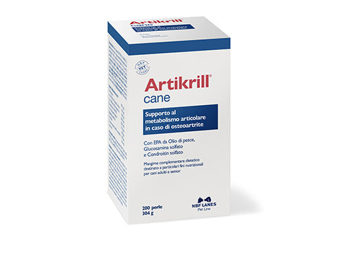 Artikrill Mangime Cani 200 Perle - Omega 3 per Benessere
