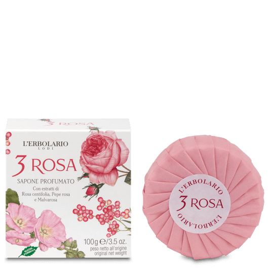 L'Erbolario Sapone 3 Rosa 100g