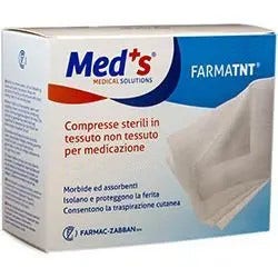 Meds Garza Compressa Tessuto Non Tessuto 10x10cm 16 Pezzi