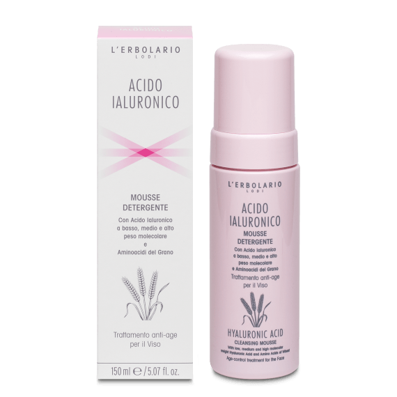 L'Erbolario Mousse Detergente Viso Acido Ialuronico 150ml