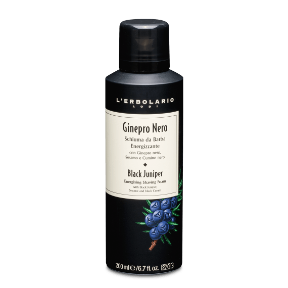 L'Erbolario Schiuma da Barba Energizzante Ginepro Nero 200ml
