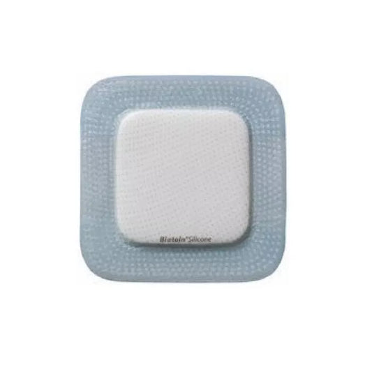 Medicazione in schiuma di poliuretano biatain bordo adesivo in silicone 15x15cm 5pz