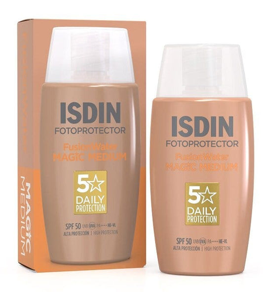 Isdin Fusion Water Color Medium Fotoprotezione Colorata Ultraleggera 50ml SPF50