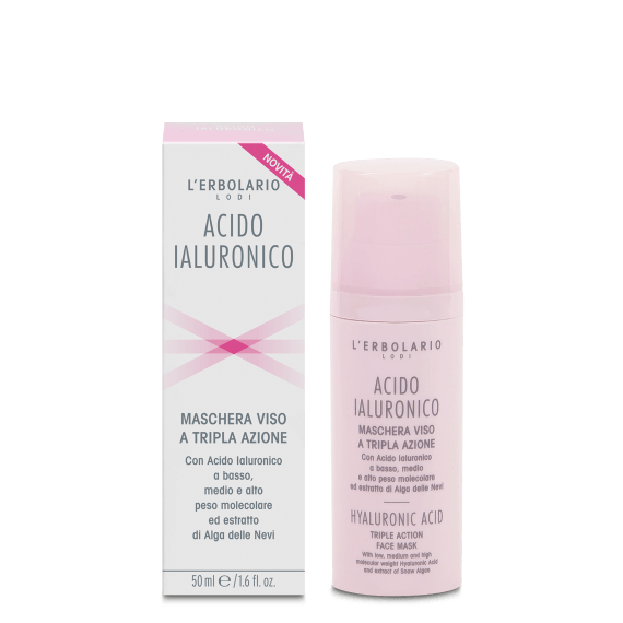 L'Erbolario Maschera Viso a Tripla Azione Acido Ialuronico 50ml
