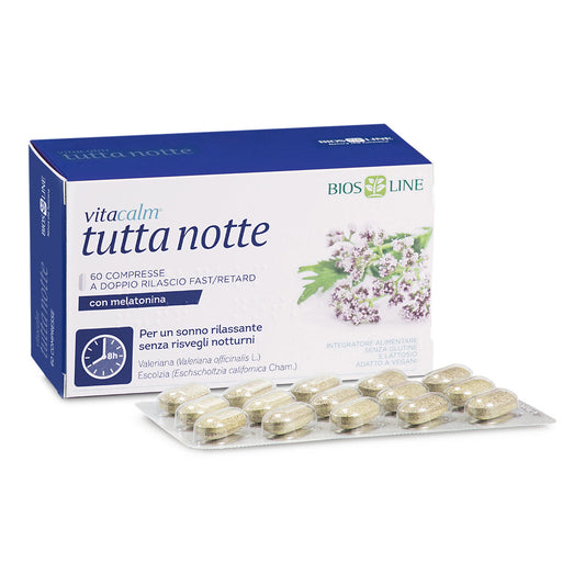 VitaCalm Tutta Notte con Melatonina 60 compresse