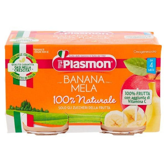 Plasmon Omogeneizzato Banana Mela 2x80g