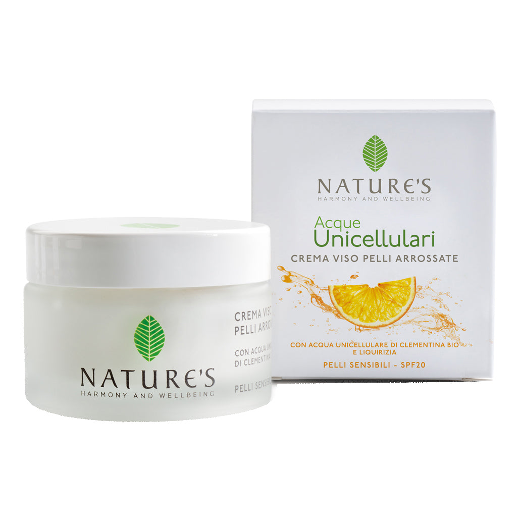 Nature's Acque Unicellulari Crema Viso Pelli Arrossate SPF20 50ml