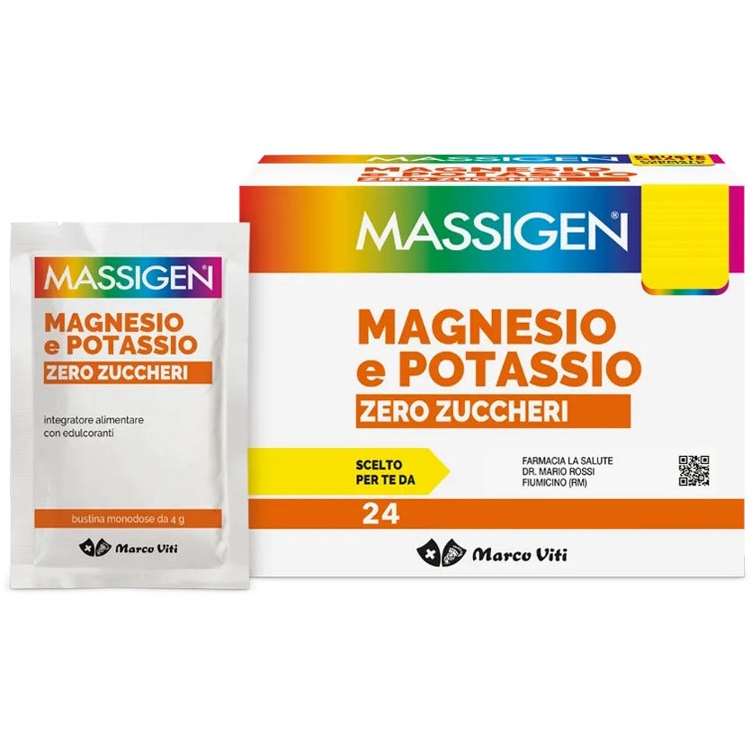 Marco Viti Massigen Magnesio Potassio Zero Zuccheri 24 Bustine