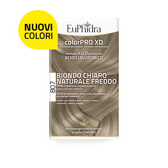Euphidra ColorPro XD Kit Tinta Capelli 807 Biondo Chiaro Naturale Freddo